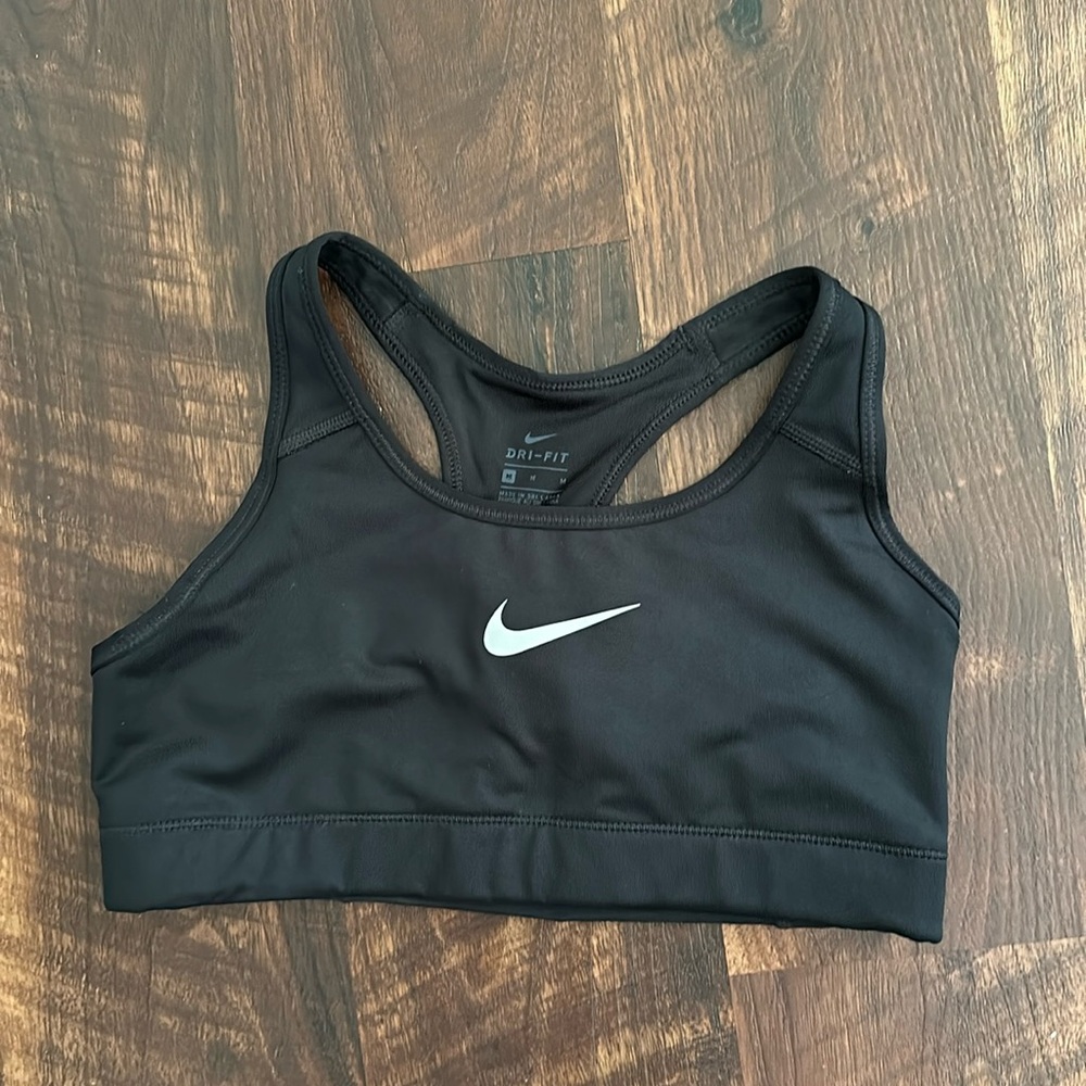 NIKE Dri-Fit Sports Bra Compression Black Medium